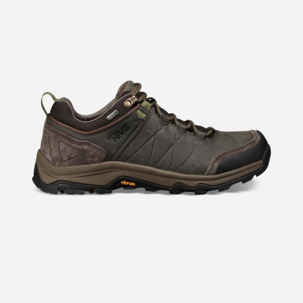 Hungary Teva Arrowood Riva Waterproof - Férfi Túracipő Sötét Olivazöld / Barna - 871-SONHE